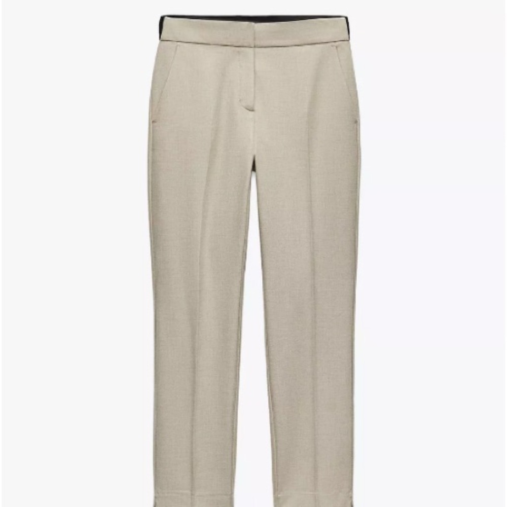 ZARA Sand Beige Cropped Dress Pants